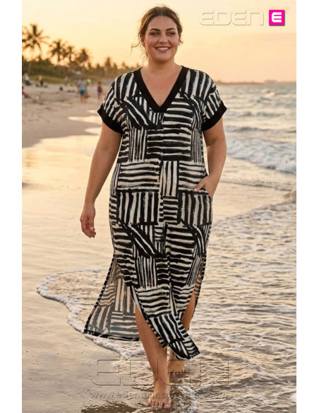 Vestido Roma Zebra Chic Con Alma - Imagen 1