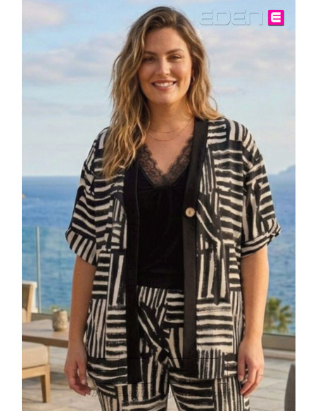Casaca Génova Zebra Chic Con Alma - Imagen 1