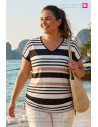 Camiseta Francia Rayas Camel Con alma