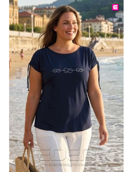 Camiseta Ceuta Marino Con Alma - Imagen 1