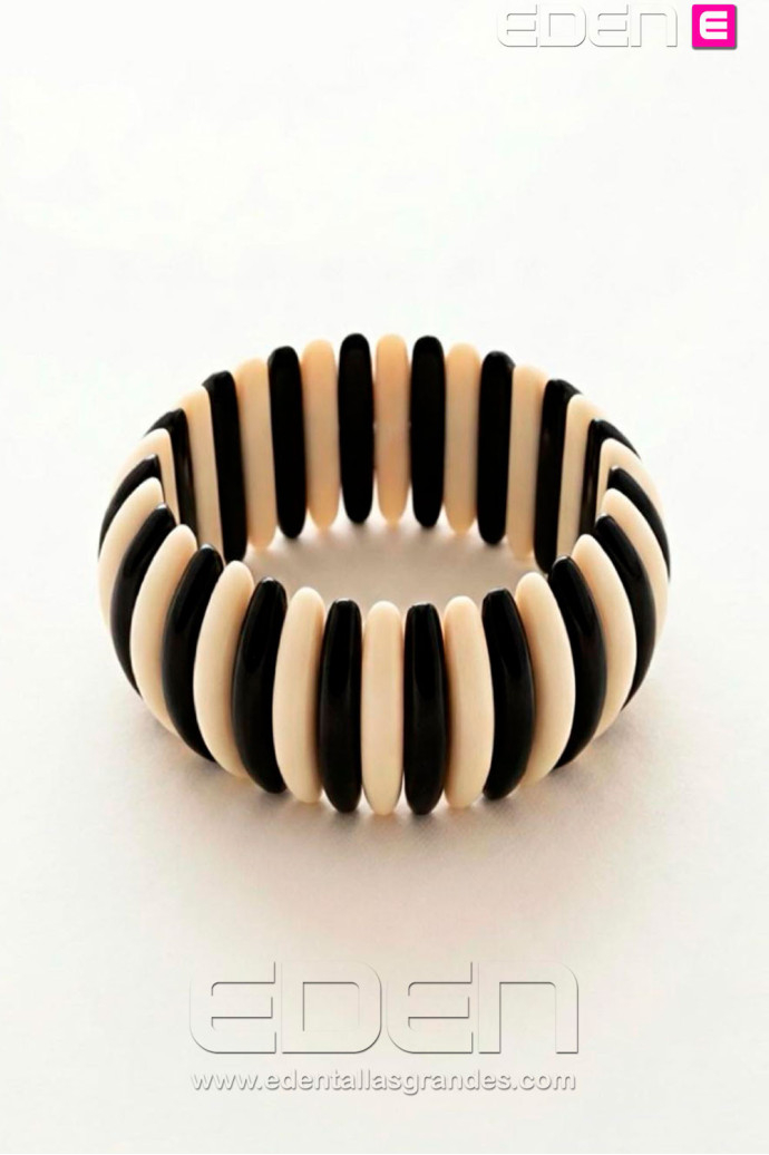 Pulsera Elástica Mármol Rojo - Imagen 1