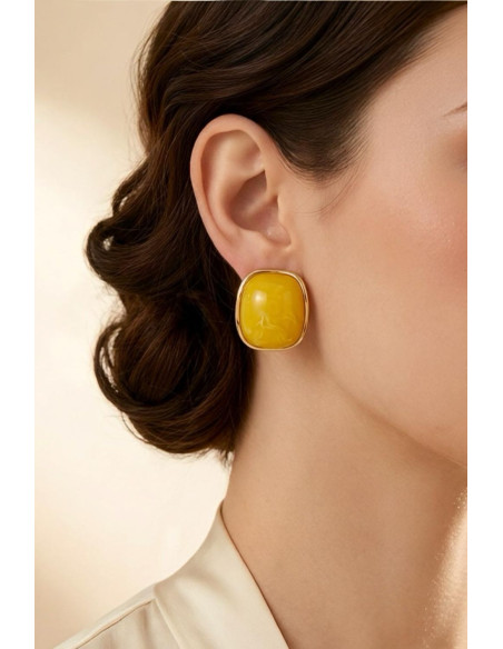 Pendientes Kolina Amarillo - Imagen 1