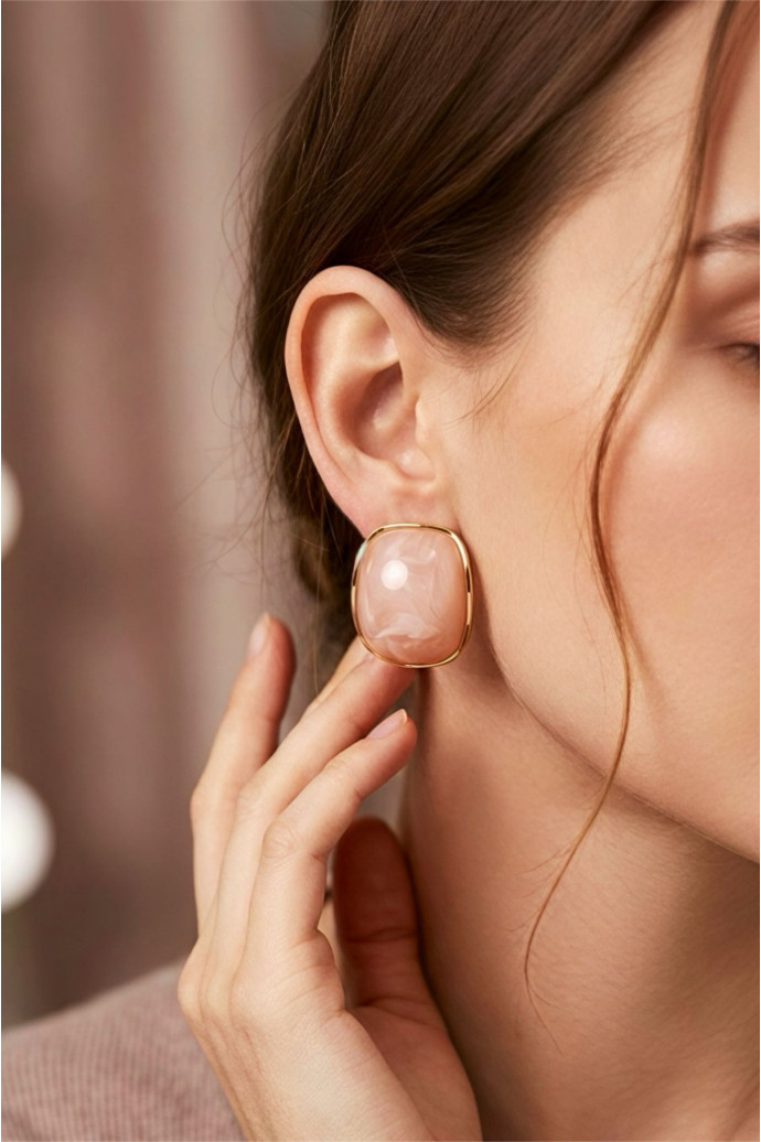 Pendientes Kolina Rosa - Imagen 1