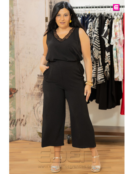 Pantalón Capri Negro Anvito - Imagen 2