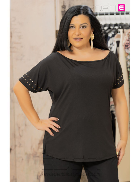 Camiseta Tiara Negro Con Alma - Imagen 1