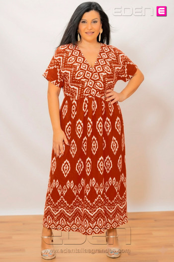 Vestido Tribal Luxe Fondo Caldera - Imagen 1