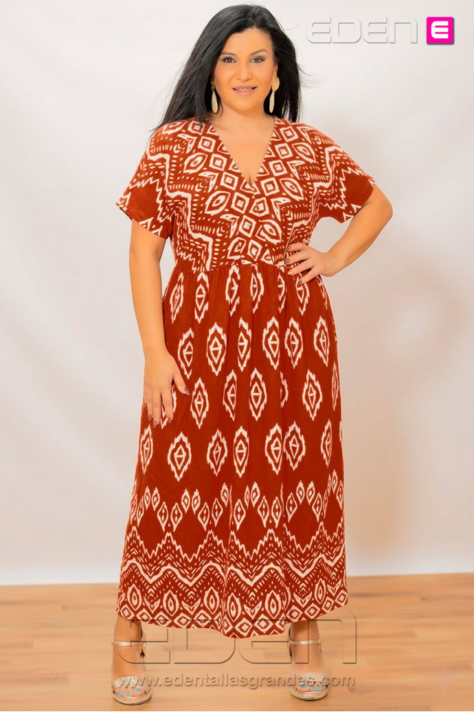 Vestido Tribal Luxe Fondo Caldera - Imagen 1
