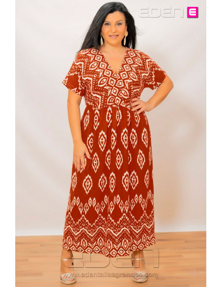 Vestido Tribal Luxe Fondo Caldera - Imagen 1