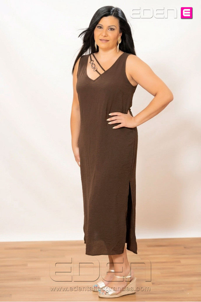 Vestido Grecia Bronce Con Alma - Imagen 1