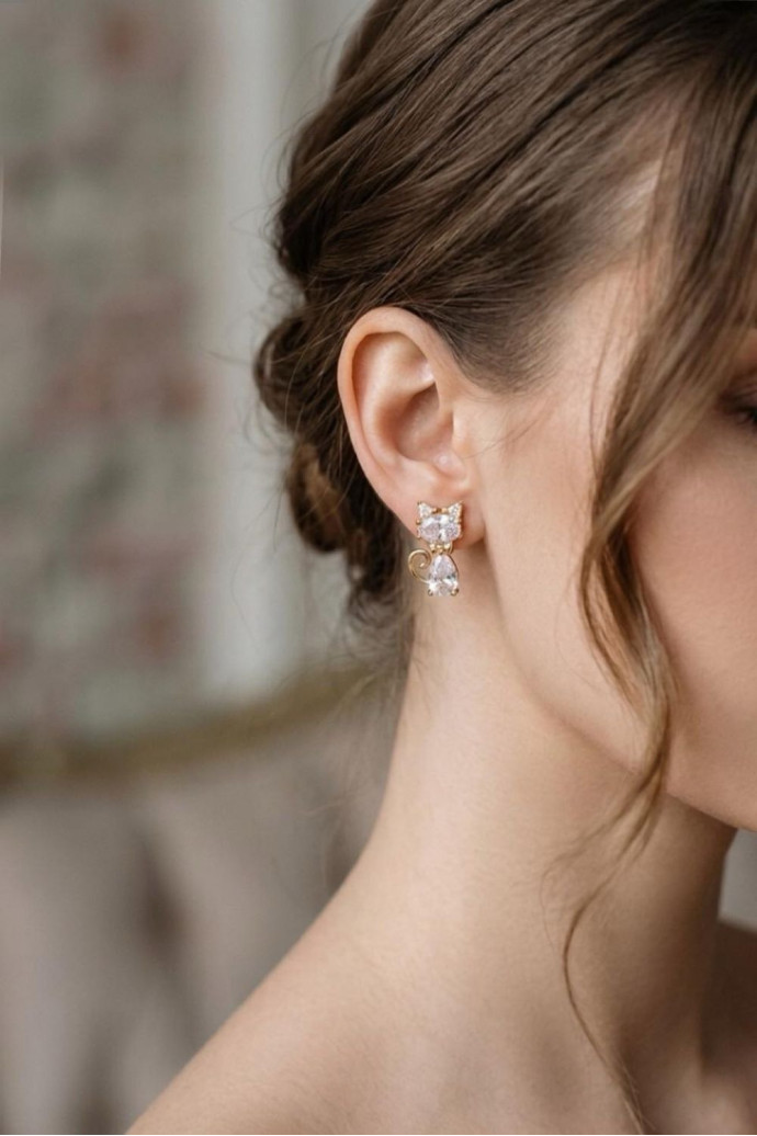 Pendientes Lindo Gatito - Imagen 1