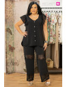 Pantalón Ibiza Negro Con Alma