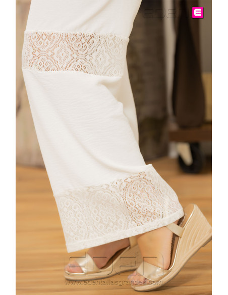 Pantalón Ibiza Blanco Con Alma - Imagen 3
