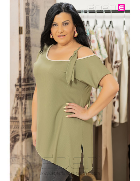Camiseta Gijón Kaki Con Alma - Imagen 3