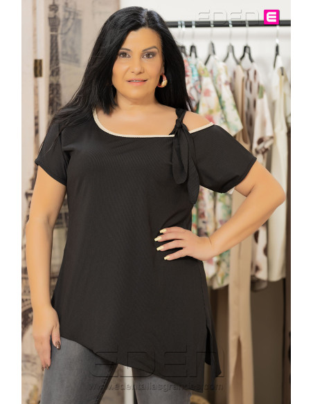 Camiseta Gijón Negro Con Alma - Imagen 1