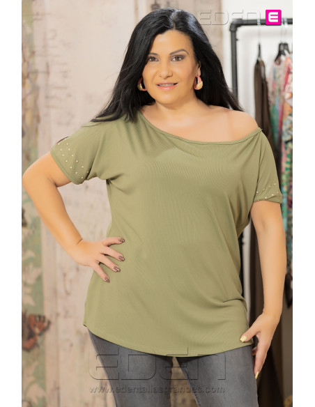 Camiseta Tiara Kaki Con Alma - Imagen 1