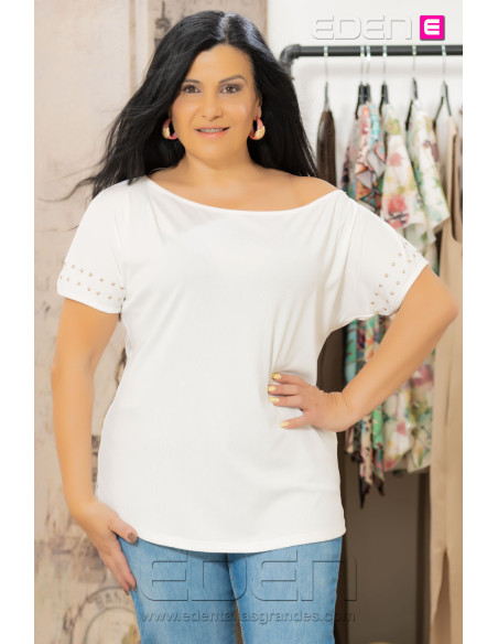 Camiseta Tiara Blanco Con Alma - Imagen 1