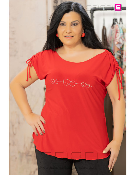 Camiseta Ceuta Rojo Con Alma - Imagen 1