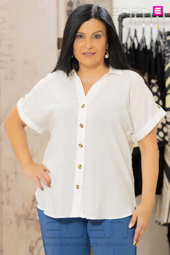 Camisa Caryasmin Blanco Only - Imagen 1