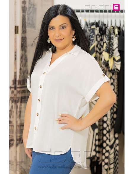 Camisa Caryasmin Blanco Only - Imagen 2