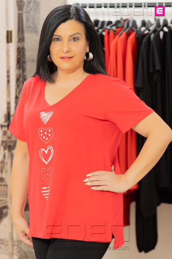 Camiseta Love Pop Rojo - Imagen 2