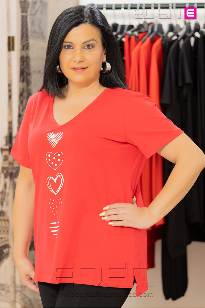 Camiseta Love Pop Rojo - Imagen 2