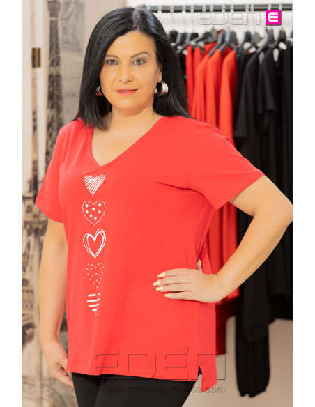 Camiseta Love Pop Rojo - Imagen 2