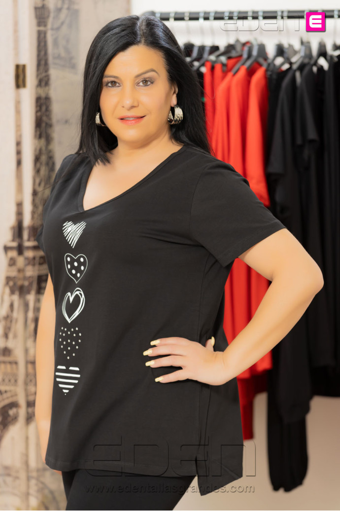 Camiseta Love Pop Negro - Imagen 2