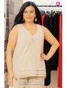 Top Bahia Beige Con Alma