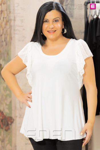 Camiseta Canarias Plumeti Blanco Con Alma - Imagen 1