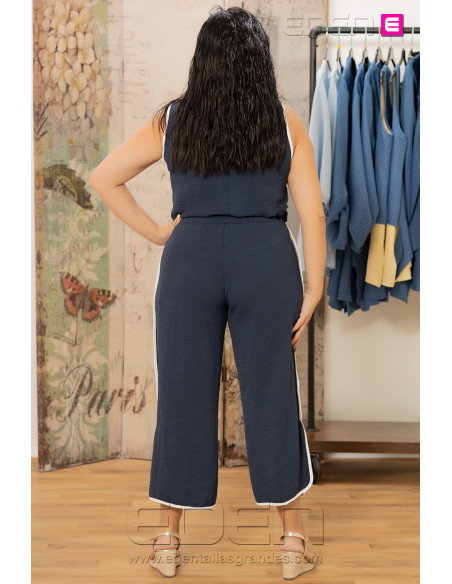 Pantalón Capri Malta Marino Con Alma - Imagen 3