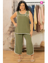 Pantalón Capri Malta kaki Con Alma