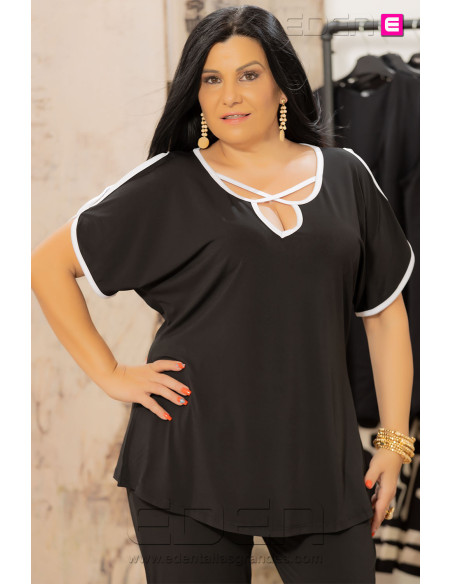 Camiseta Taj Mahal Negro Velika - Imagen 1