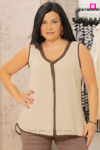 Top Austria Beige Con Alma - Imagen 1