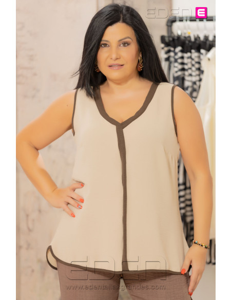 Top Austria Beige Con Alma - Imagen 1
