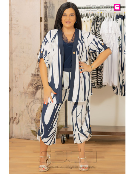 Pantalón Capri Italia Olas de Genova Con Alma - Imagen 1