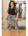 Pantalón Capri Italia Zebra Chic Con Alma