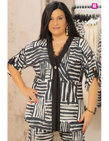 Casaca Génova Zebra Chic Con Alma - Imagen 1