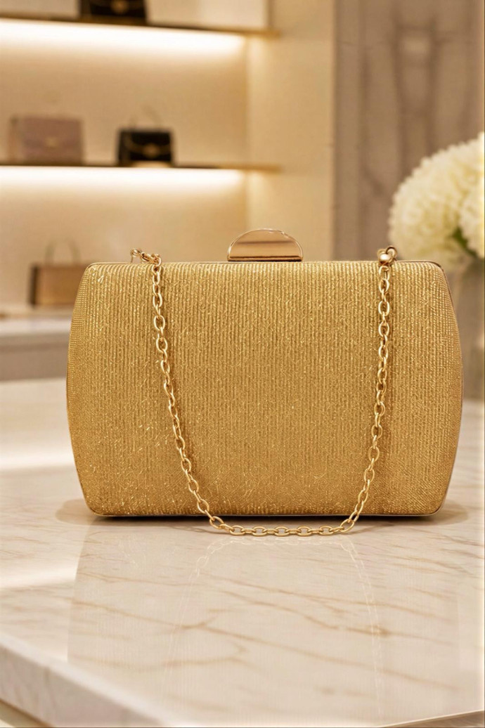 Bolso Clutch Dorado - Imagen 1