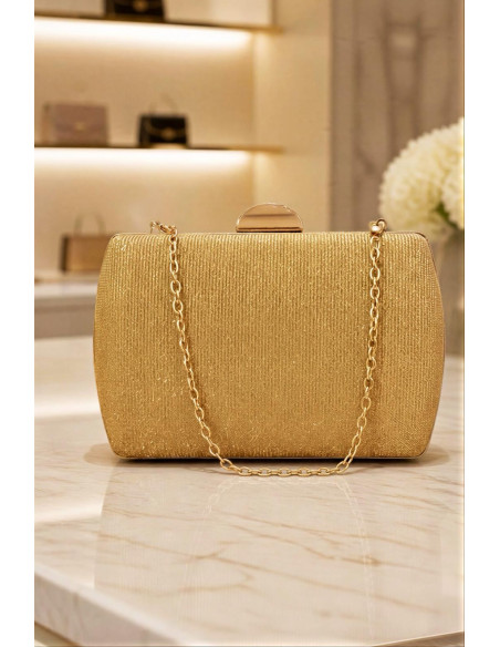Bolso Clutch Dorado - Imagen 1