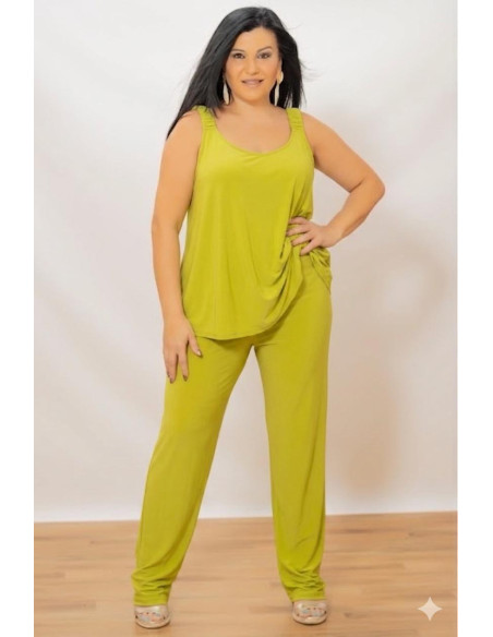 Pantalón Punto Fluido Recto Lima Anvito - Imagen 1