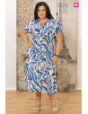 Vestido Camisero Formentera Azul Indra
