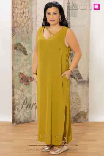 Vestido Grecia Oliva Con Alma - Imagen 1
