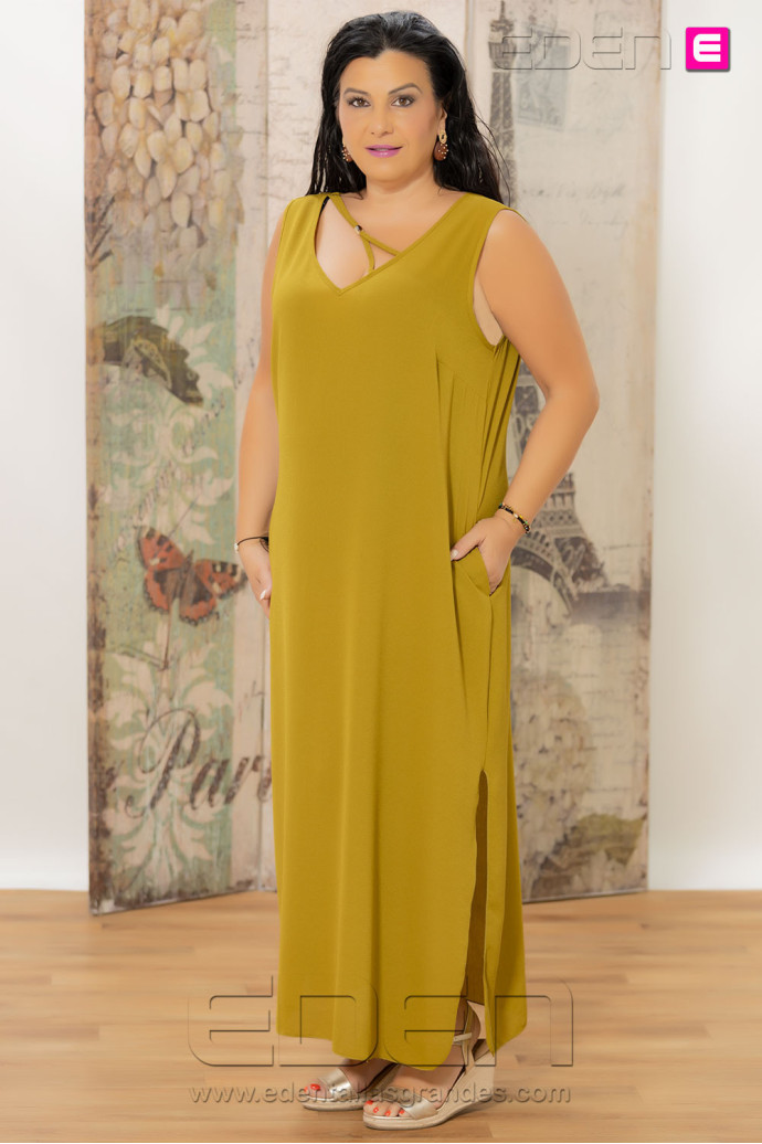 Vestido Grecia Oliva Con Alma - Imagen 1