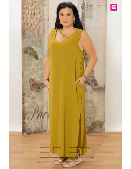 Vestido Grecia Oliva Con Alma - Imagen 1