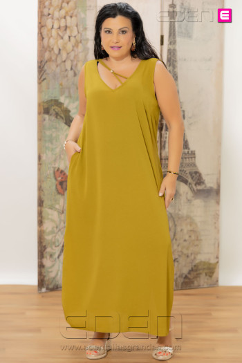 Vestido Grecia Oliva Con Alma - Imagen 2