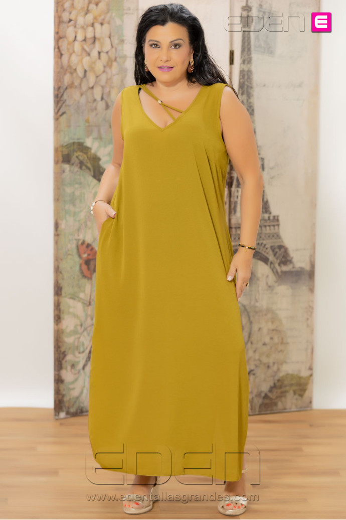 Vestido Grecia Oliva Con Alma - Imagen 2