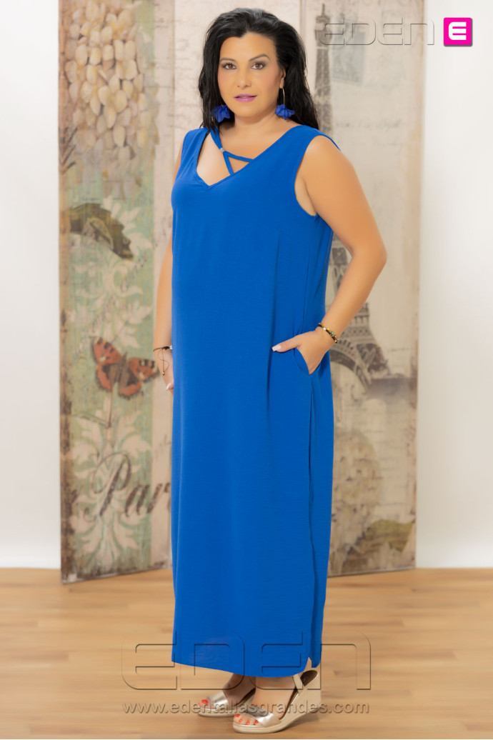 Vestido Grecia Azul Con Alma - Imagen 2