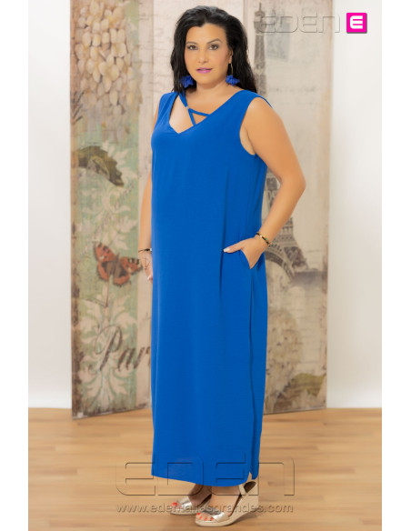 Vestido Grecia Azul Con Alma - Imagen 2