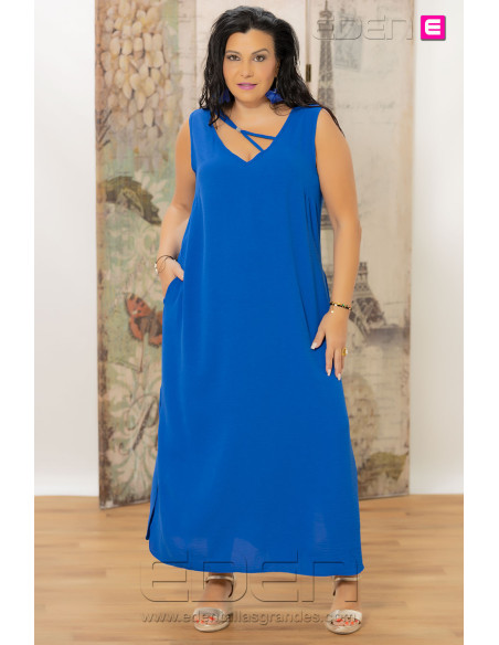 Vestido Grecia Azul Con Alma - Imagen 1