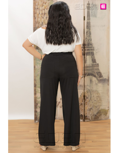 Pantalón Modal Negro Indra - Imagen 2